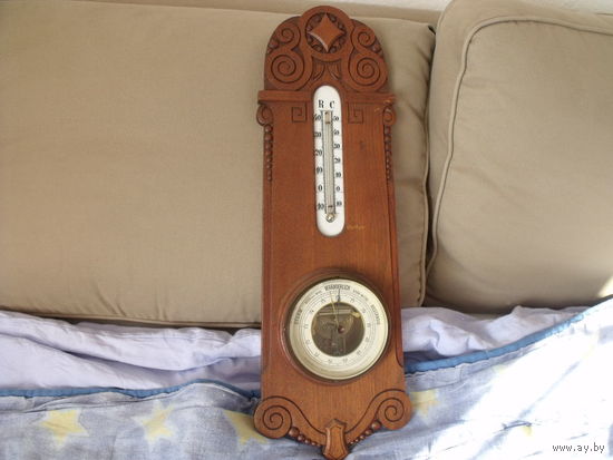 Барометр термометр Германия Модерн антикварный