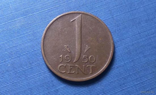 1 цент 1950. Нидерланды.
