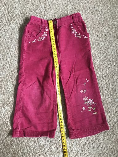 Штроксавыя ружовыя нагавіцы на 1-1,5 гадкі Розовые штаны