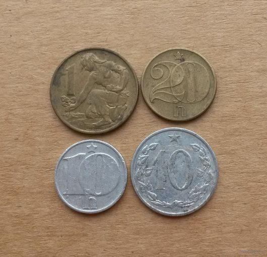 Лот монет социалистической Чехословакии