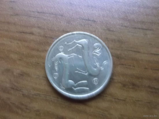 Кипр 2 цента 1998