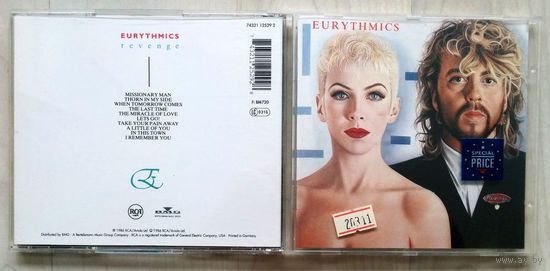 EURYTHMICS Revenge (1986 GERMANY аудио CD)