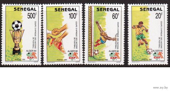 Сенегал-1990 (Мих.1083-1086) , **  ,  Спорт , Футбол,