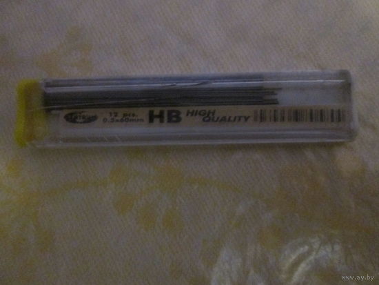 Стержни графитовые тонкие для карандаша автоматического 0,5х60 мм 30 шт