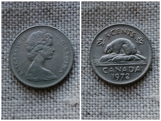 Канада 5 центов 1972