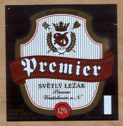Этикетка пива Premier Е419