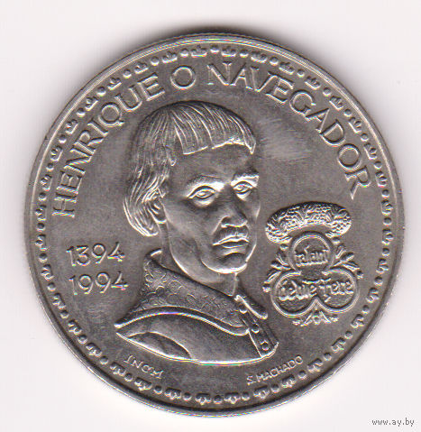 Монета 200 эскудо 1994 года. Португалия.
