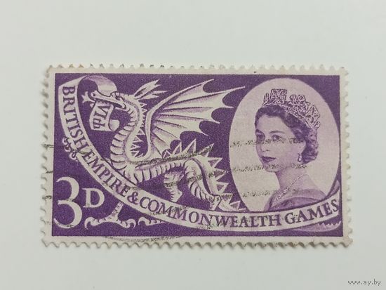 Великобритания 1958. Флаг с эмблемой Британской империи и Игр Содружества