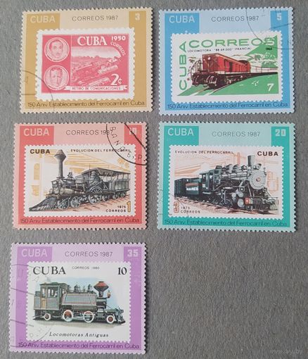 Куба 1987 Железная дорога , 5 из 6.