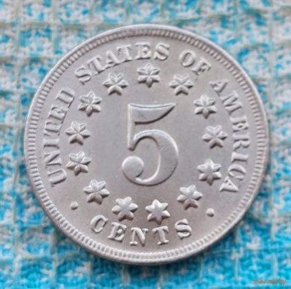 США 5 центов 1867 года