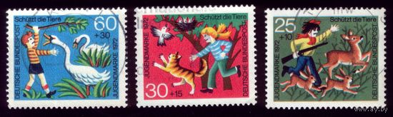 3 марки 1972 год Германия 712-714