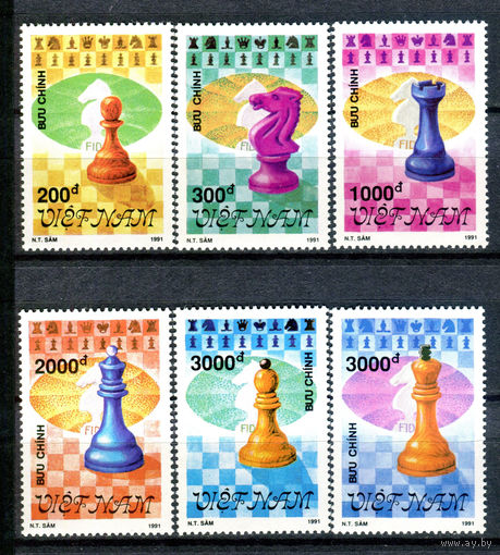 Вьетнам - 1991г. - Шахматы - полная серия, MNH [Mi 2366-2371] - 6 марок