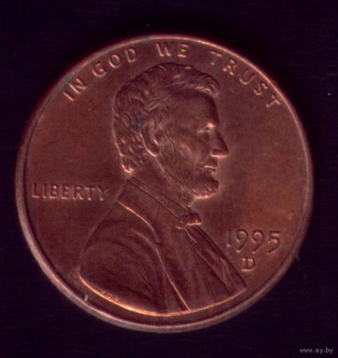 1 цент 1995 год D США