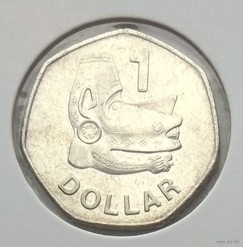 Соломоновы Острова 1 доллар 2008 г. В холдере