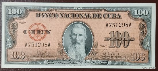 100 песо 1959 года - Куба - UNC