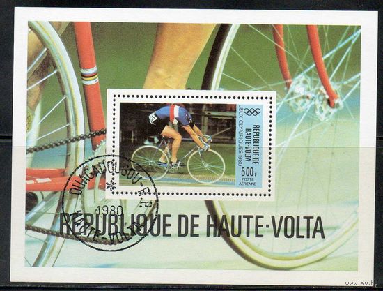 Велоспорт Верхняя Вольта 1980 год 1 блок
