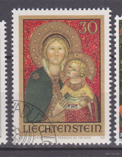 Искусство Культура Рождество религия  Лихтенштейн 1973 год Лот 55 ПОЛНАЯ СЕРИЯ