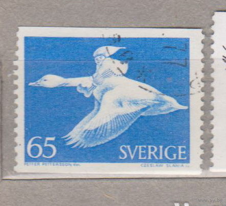 Птицы Фауна Швеция 1971 год  лот 1077 сказки
