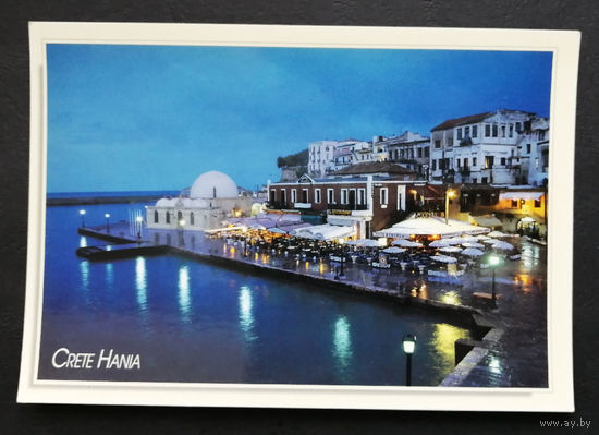 Греция. Виды городов. Чистая открытка #0043-V2P22