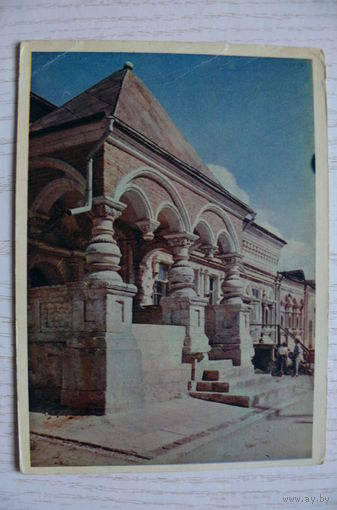 1956; Звенигород. Деталь фасада палат; чистая (изд. "Правда").