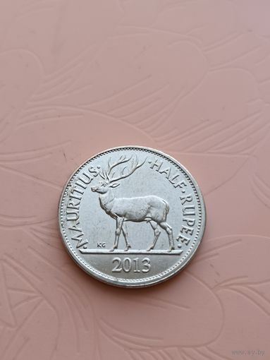 Маврикий 1/2 рупии 2013г(2)