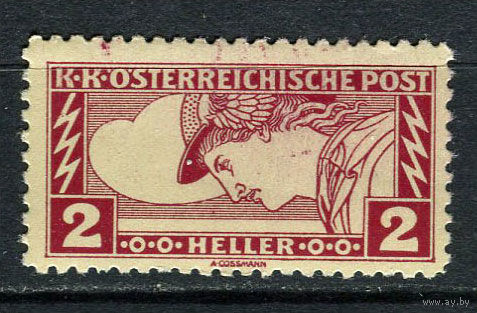 Австро-Венгрия - 1917 - Экспресс почта - Меркурий 2H - [Mi.219B] - 1 марка. MNH, MLH.  (Лот 6EN)-T5P1