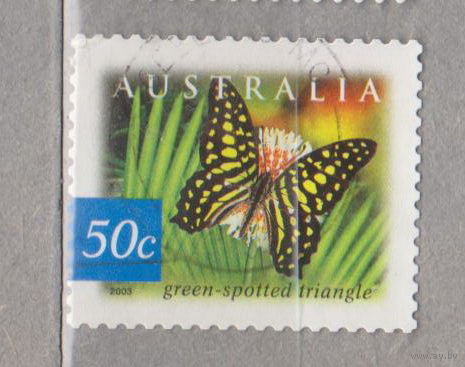 Бабочки фауна Природа тропического леса Австралии 2003 год  лот 11 обычная перфорация