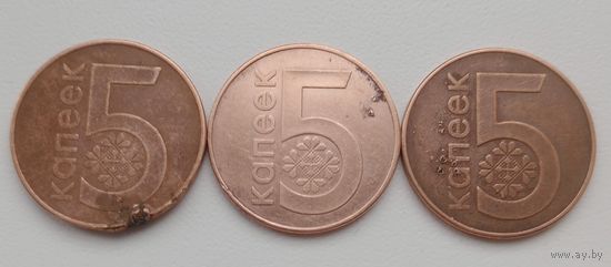 Республика Беларусь 5 копеек 2009 , лот монет с возможным  браком  гальванопокрытия ( вздутие)