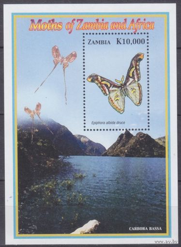 2005 Замбия 1516/B113 Бабочки 5,00 евро