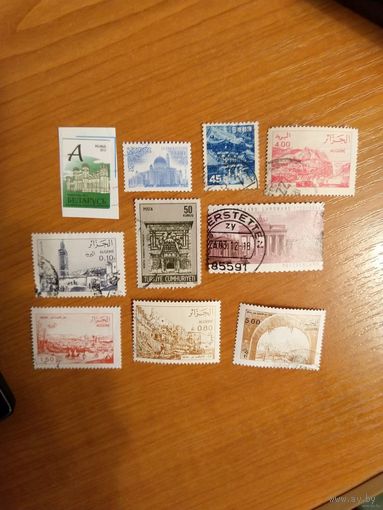 10 марок разных стран архитектура (4-4)