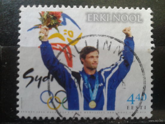 Эстония 2001 Олимпийская медаль в Сиднее Михель-1,0 евро гаш
