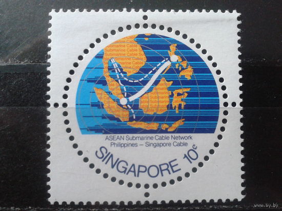 Сингапур 1978 Карта, круглая марка**