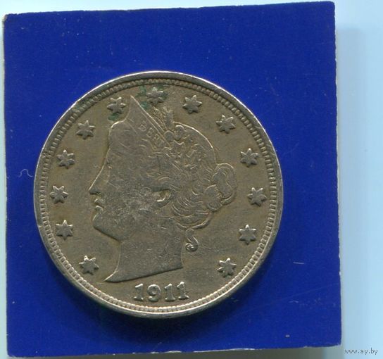 США 5 центов 1911 , V- Nickel