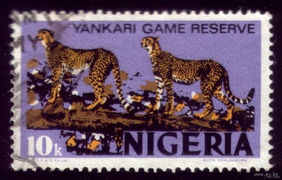 1 марка 1973 год Нигерия Гепарды 279