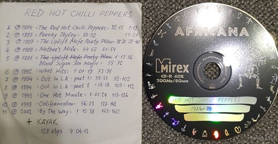 CD MP3 дискография RED HOT CHILLI PEPPERS - 1 CD