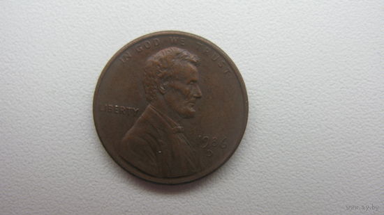 США 1 цент 1986 D
