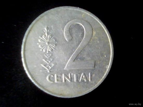 Монеты.Европа.Литва 2 Цента 1991.