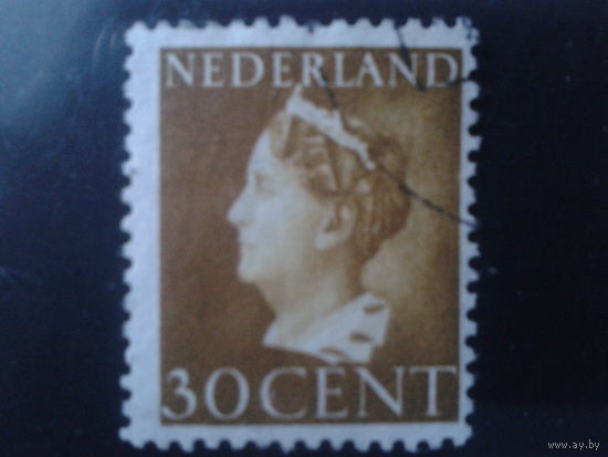 Нидерланды 1940 Королева Вильгельмина 30с