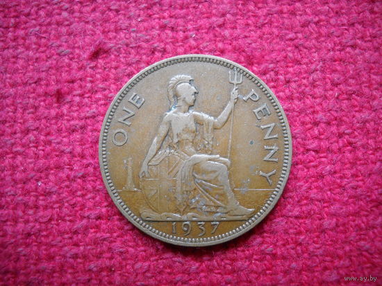 Великобритания 1 пенни 1937 г.