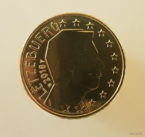 20 евроцентов 2018 Люксембург UNC из ролла