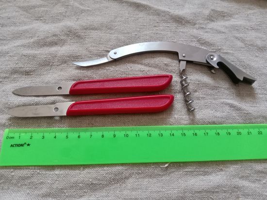 Походный набор. 3 предмета. Мульти-открывалка+ 2 ножа известной фирмы Karlsson & Nilsson, из Швеции.. Распродажа коллекции!