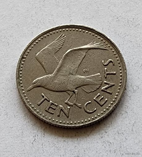 Барбадос 10 центов, 1980