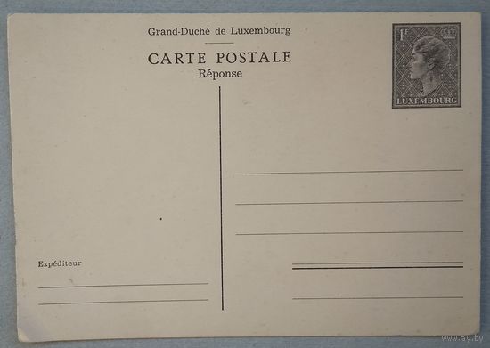 Почтовая карточка. Люксембург. Чистая