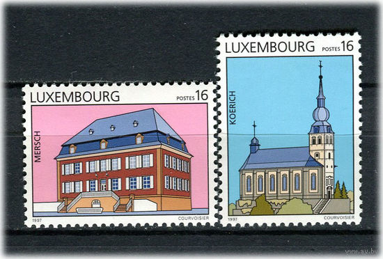 Люксембург - 1997 - Достопримечательности. Туризм. Архитектура - [Mi. 1414-1415] - полная серия - 2 марки. MNH.  (Лот 148AJ)