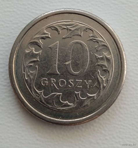 Польша 10 грошей 2007
