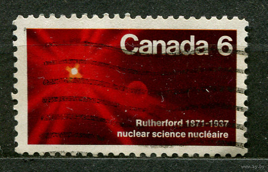 Ядерная физика. Эрнест Резерфорд. Канада. 1971. Полная серия 1 марка