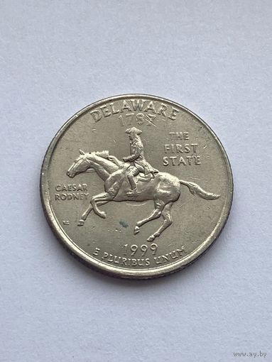 25 центов 1999 г. Делавэр, США