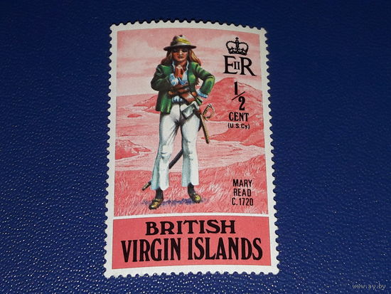 Британские Виргинские острова 1970 Пираты. Мэри Рид. Чистая марка