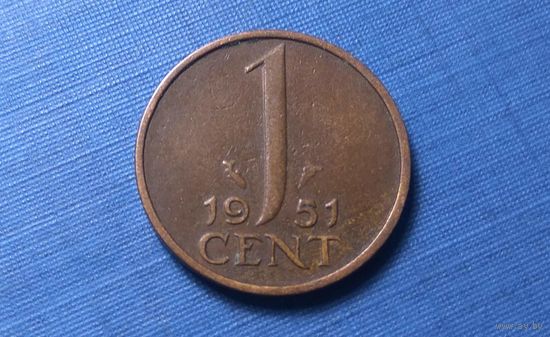 1 цент 1951. Нидерланды.