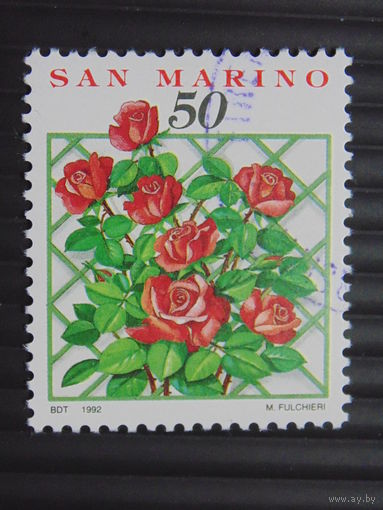 Сан-Марино 1992 г. Цветы.